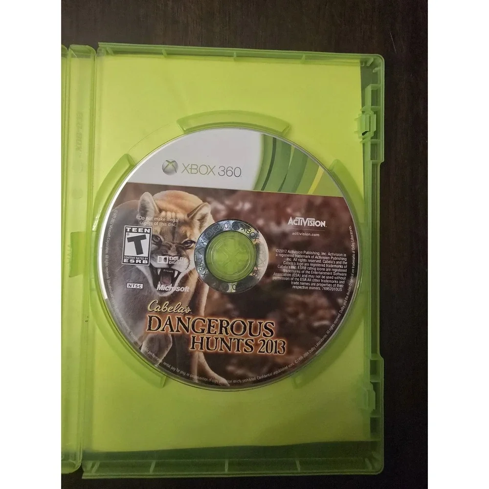 Cabela's Dangerous Hunts 2011 (Microsoft Xbox 360, 2010) CIB, Original‎ Label